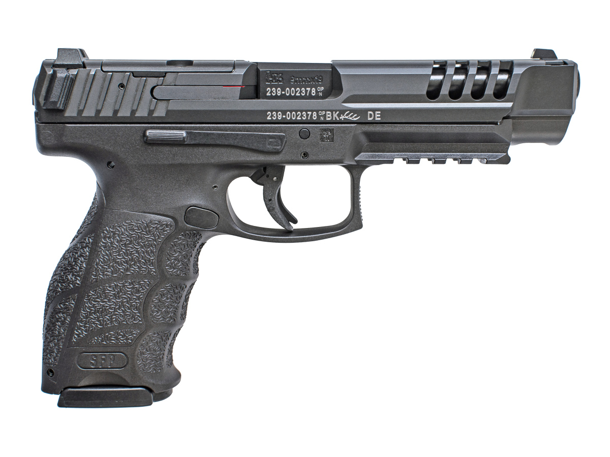 Pištoľ HK SFP9L-OR PB, kal. 9x19, s 5 montážnymi platničkami