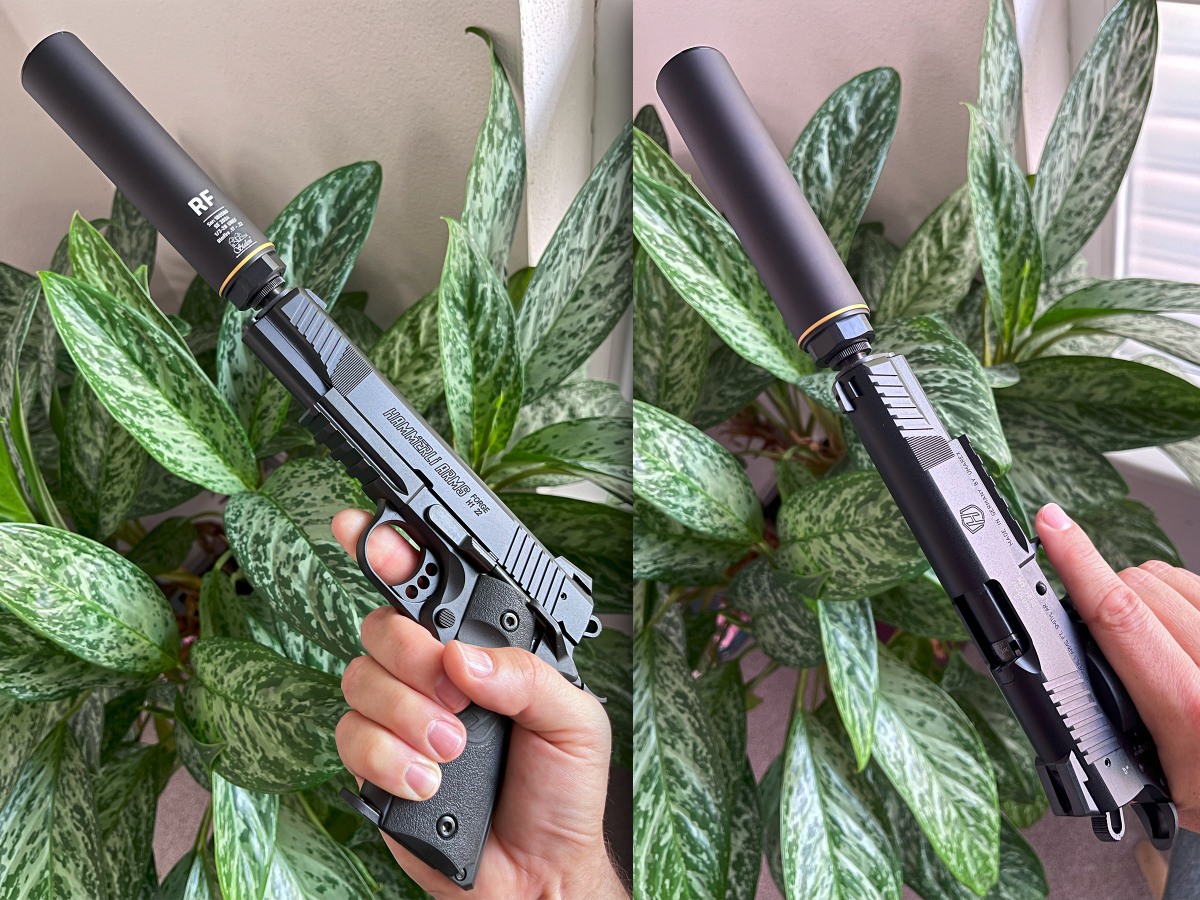 Akciový set Hammerli Forge H1 22 5" + Adaptér + Tlmič Stalon RF