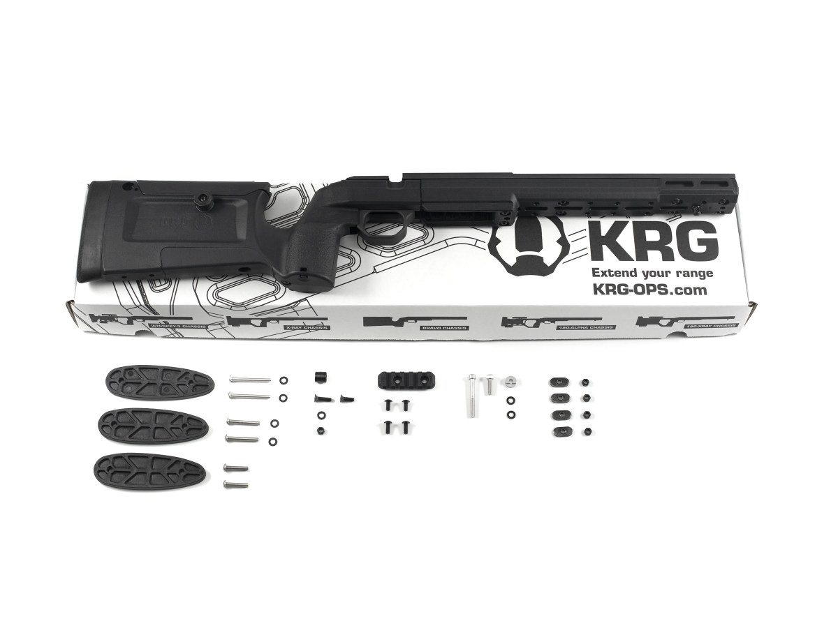 Pažba KRG Bravo Chassis Rimfire pre Tikka T1x, FDE (Tan)
