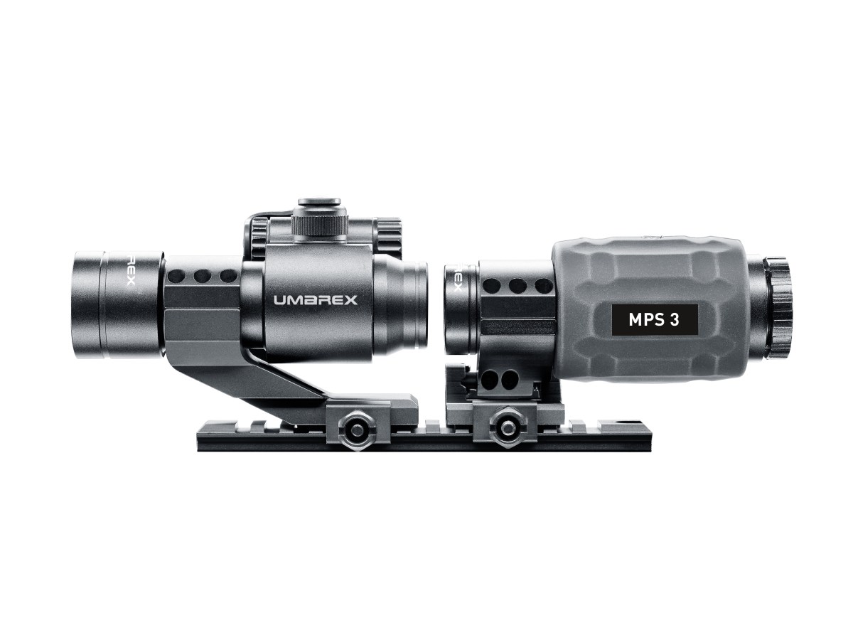 Kolimátor Umarex MPS 3 s výklopným zväčšovacím modulom