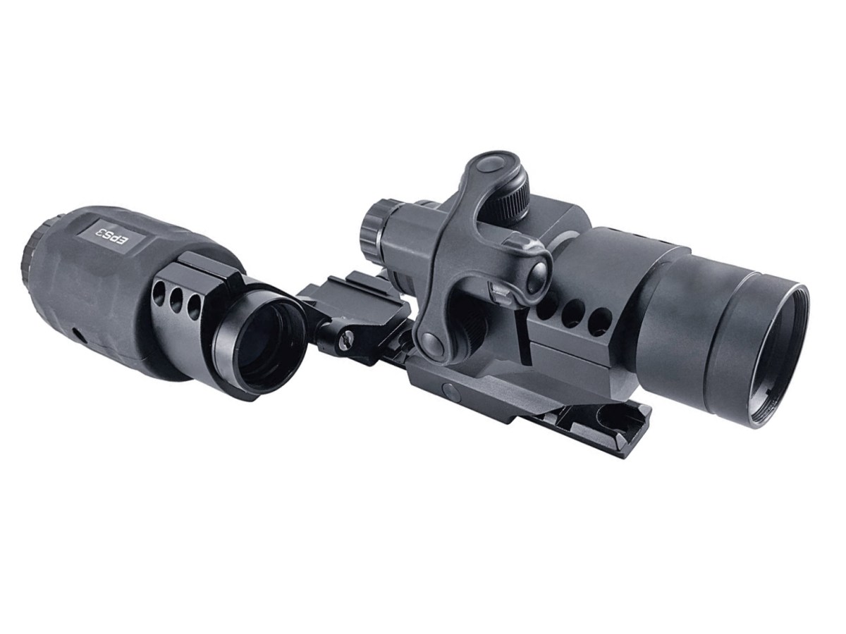 Kolimátor Umarex MPS 3 s výklopným zväčšovacím modulom