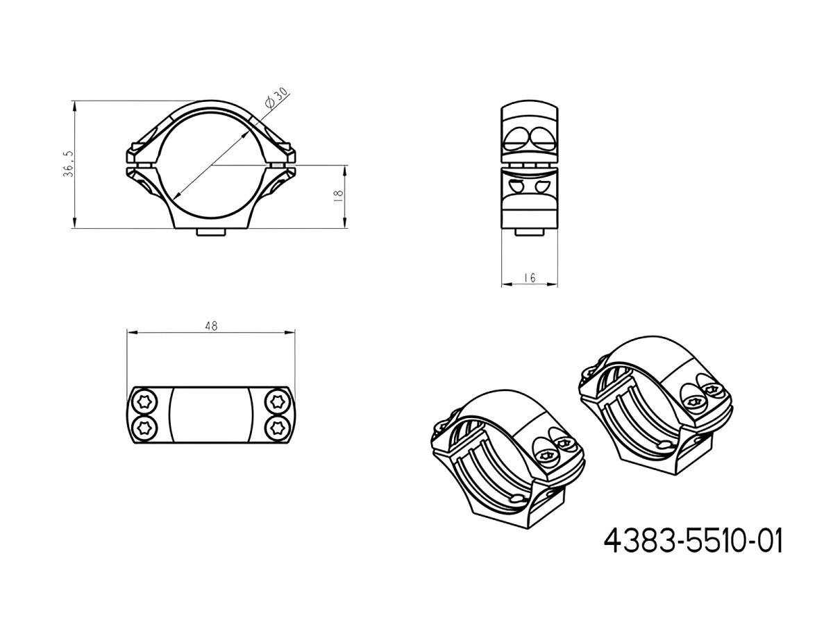 Krúžky JKN UNI 30mm, výška 18mm