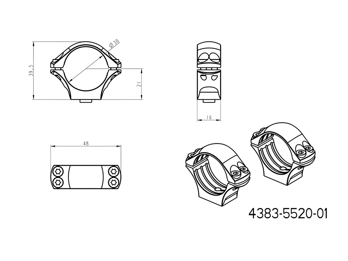 Krúžky JKN UNI 30mm, výška 21mm