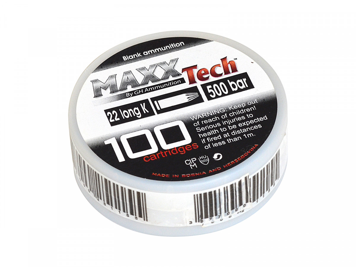 Nábojky štart. MAXXTech .22 long K. 100 ks