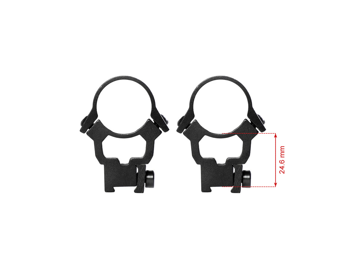 Montáž Umarex HPM 1" 25,4 mm na drážky 11 mm, zvýšená