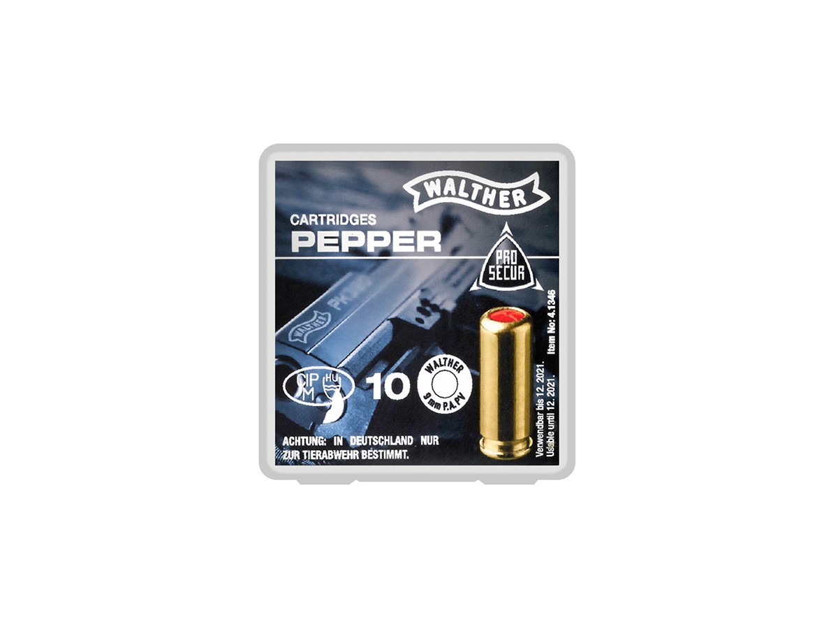 Nábojky plyn. Walther 9mm P.A. Pepper, 10 ks