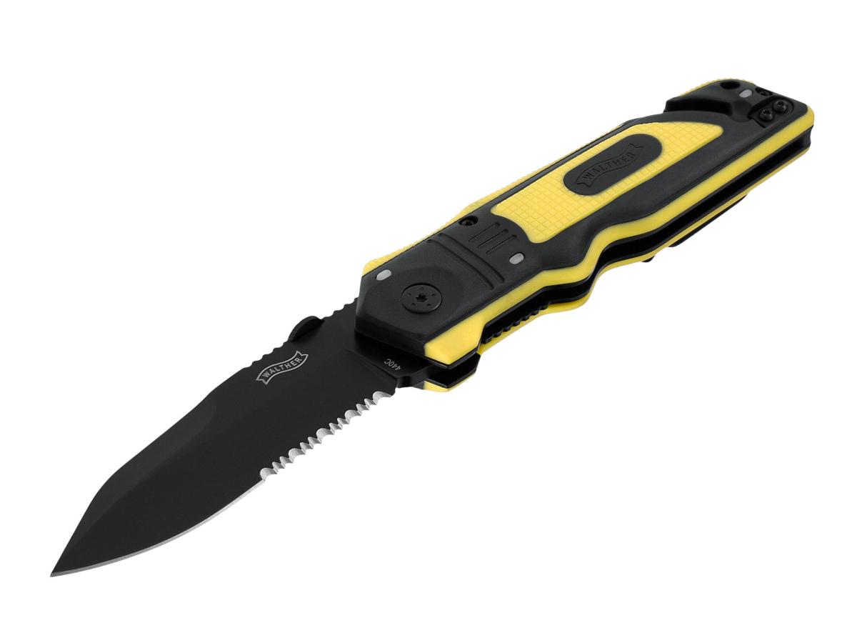 Nôž zatv. Walther ERK - Emergency Rescue Knife yellow/black