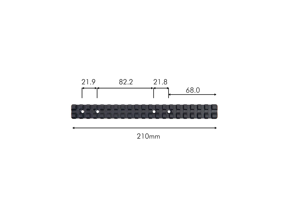 Picatinny lišta Contessa Tikka T3/T3x predĺžená, 0 MOA
