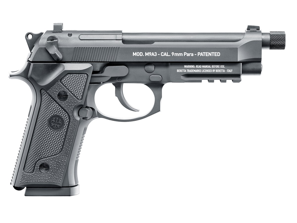 Pištoľ CO2 Beretta M9A3 FM Black, kal. 4,5mm BB