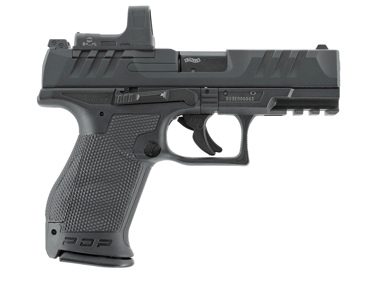 Pištoľ CO2 Walther PDP Compact 4" Blowback Set, kal. 4,5mm BB