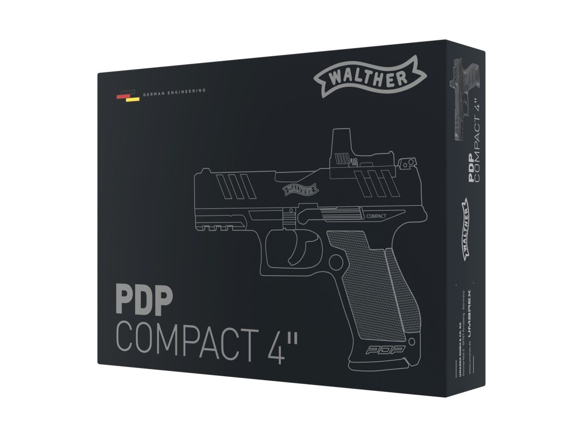 Pištoľ CO2 Walther PDP Compact 4" Set, kal. 4,5mm BB