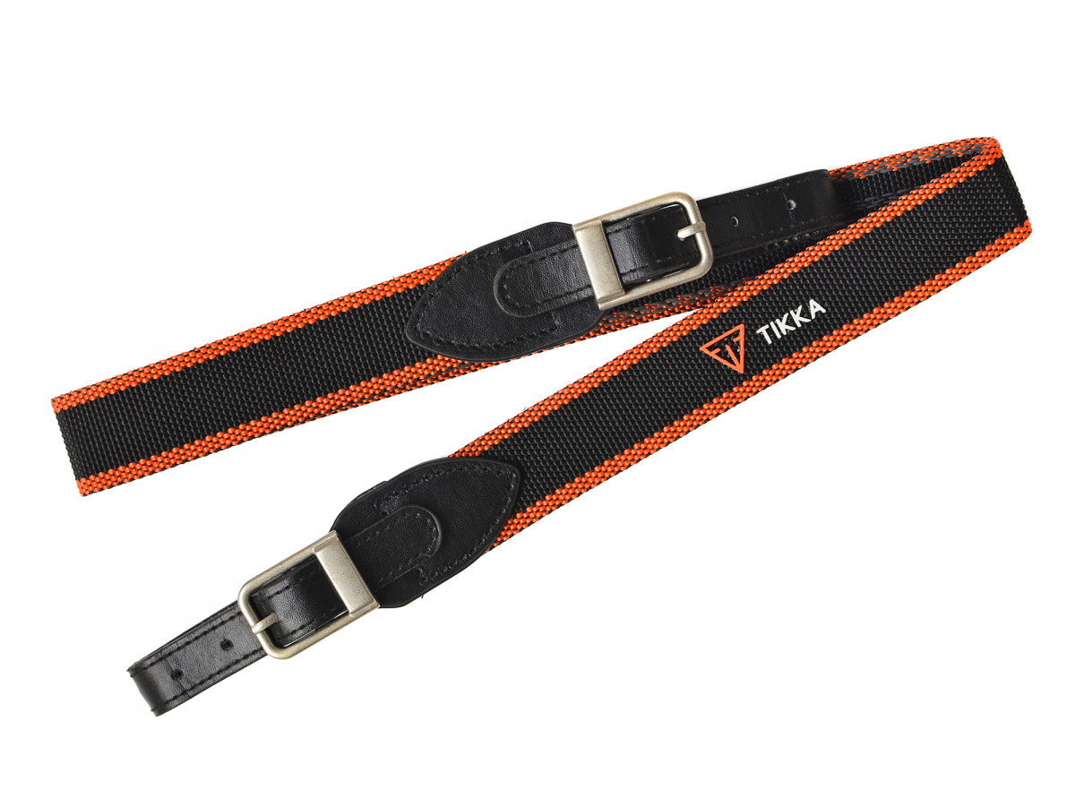 Popruh na guľovnicu TIKKA oranžovo-čierny