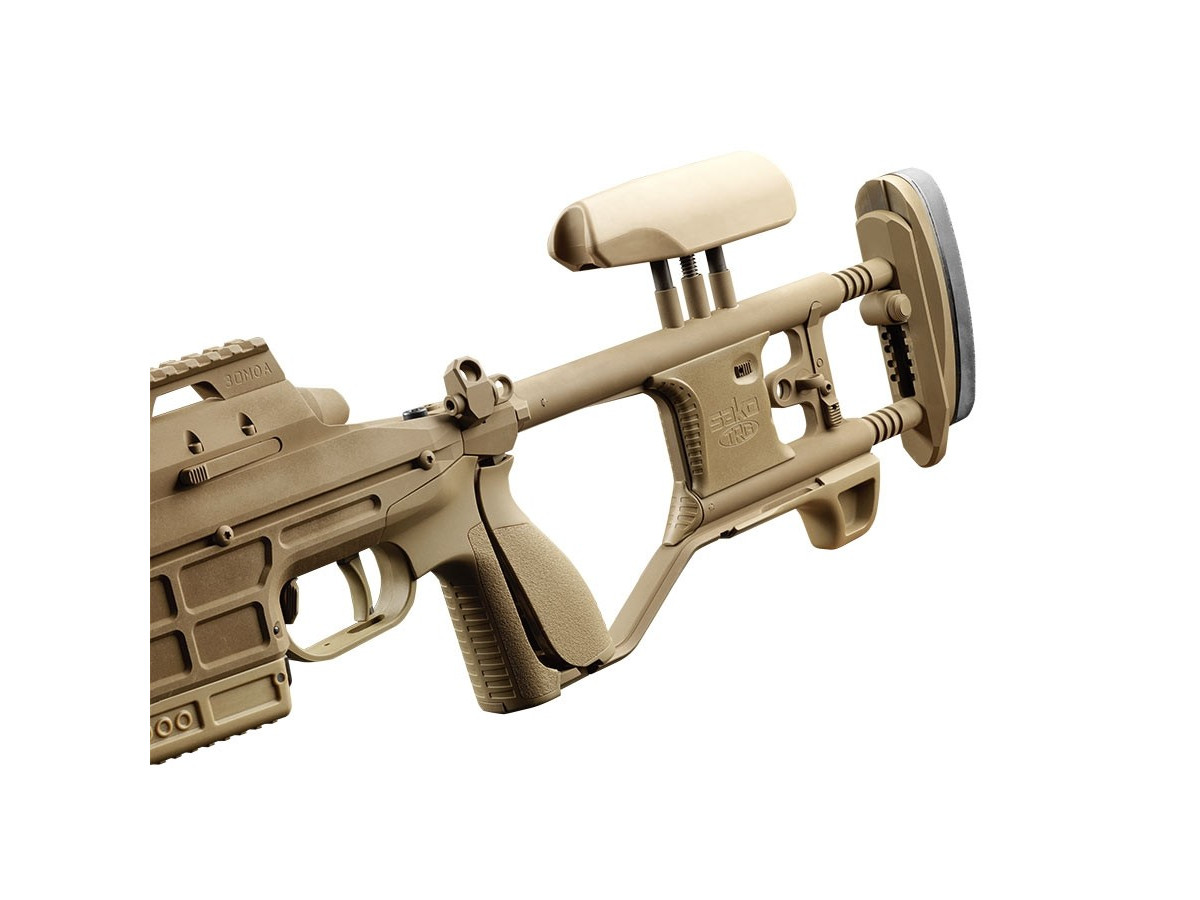 Sako TRG M10, kal. .338LapuaMag., Coyote Brown Folding Stock (NS LRR MB 30MOA 27in)