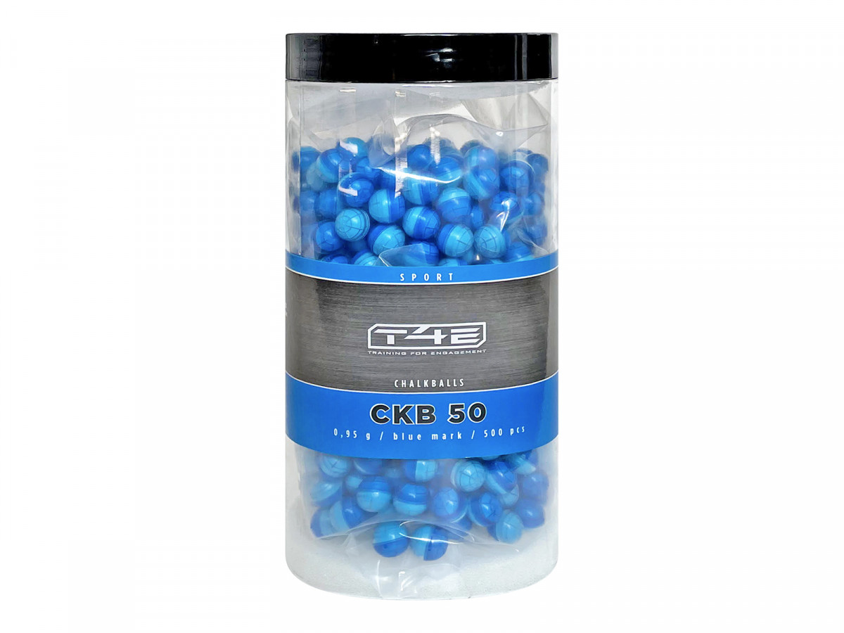 Strely T4E Chalkball CKB 50 blue mark 0,95 g, kal. .50, 500 ks