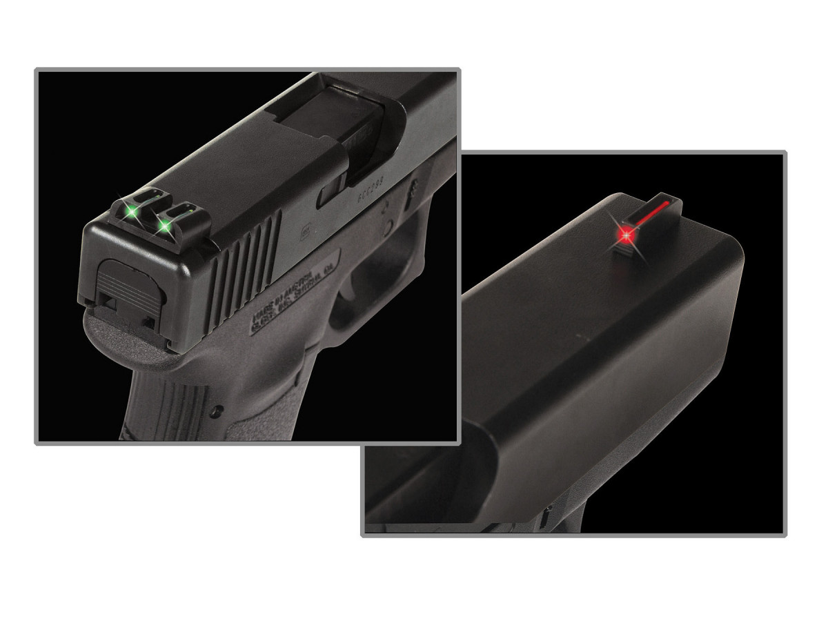 Svetlovodné mieridlá TRUGLO GLOCK LOW pre GLOCK 17, 19 a iné
