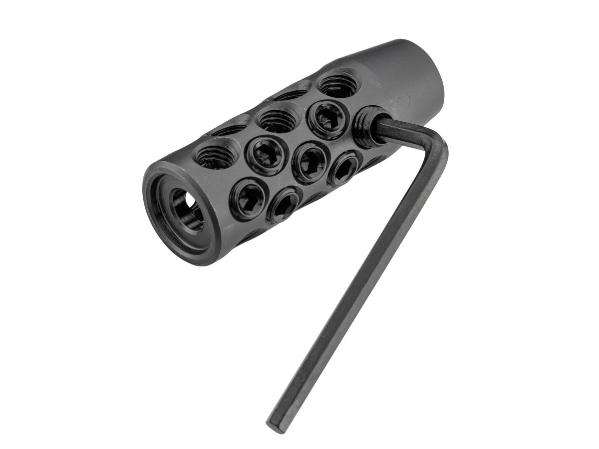 Nastaviteľná úsťová brzda Stalon 1/2-28, max. 7,62mm