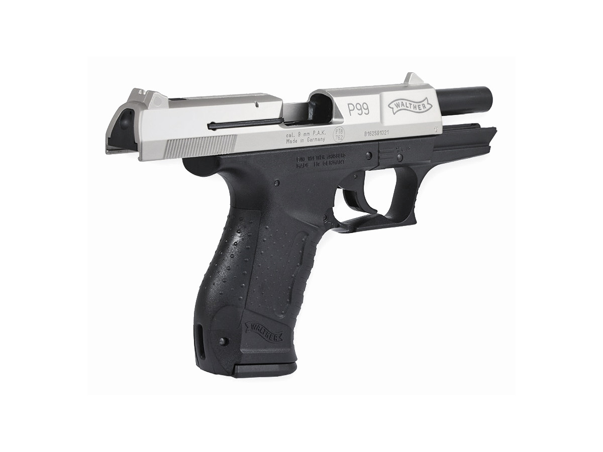 Pištoľ exp. Walther P99 bicolor, kal. 9mm P.A.K.