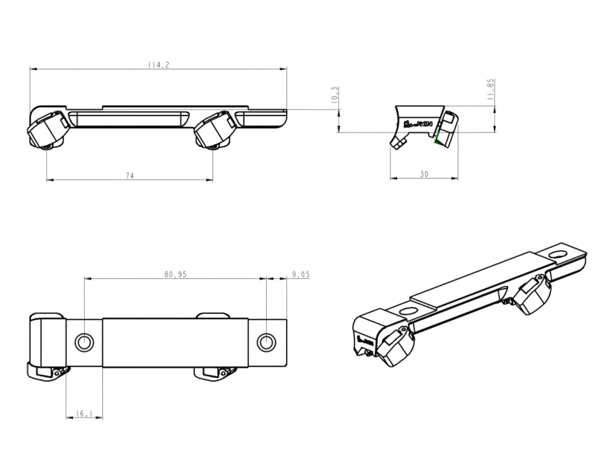 Základňa JKN Blaser UNI compact short