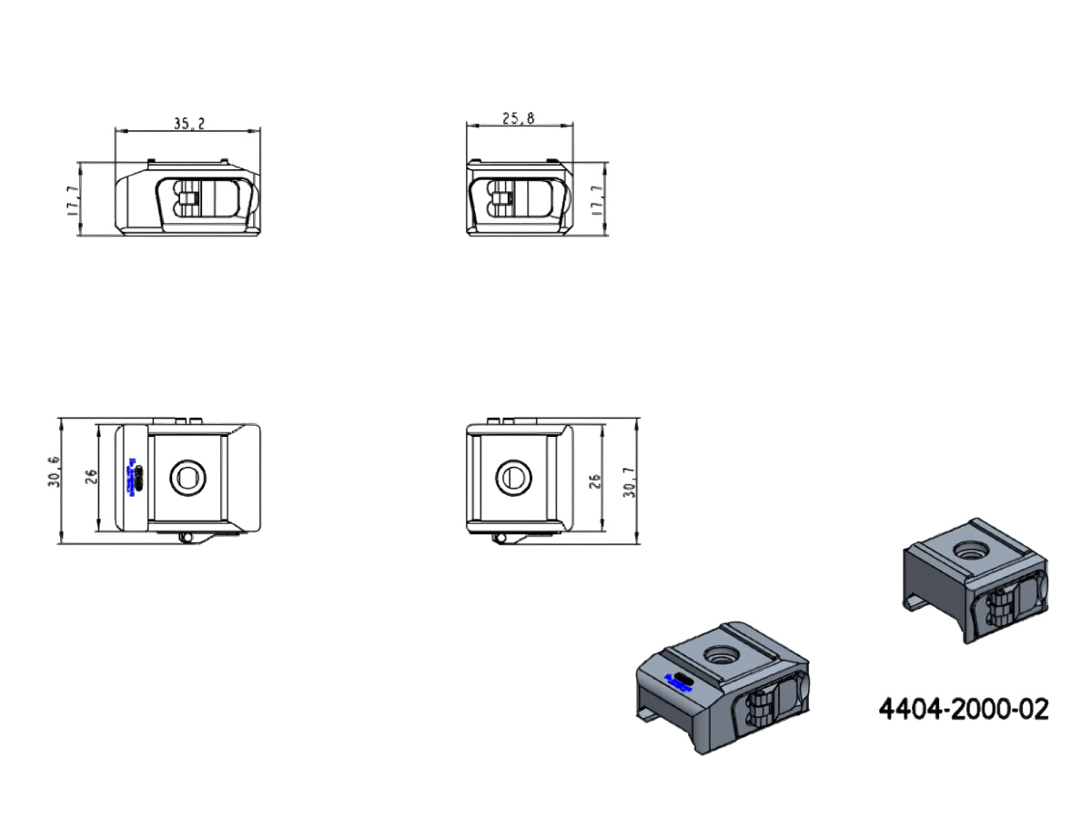Základňa JKN Hunter UNI dvojdielna compact