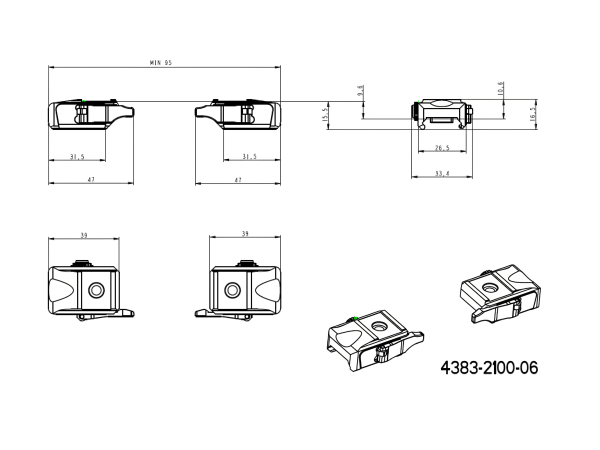 Základňa JKN Hunter UNI dvojdielna