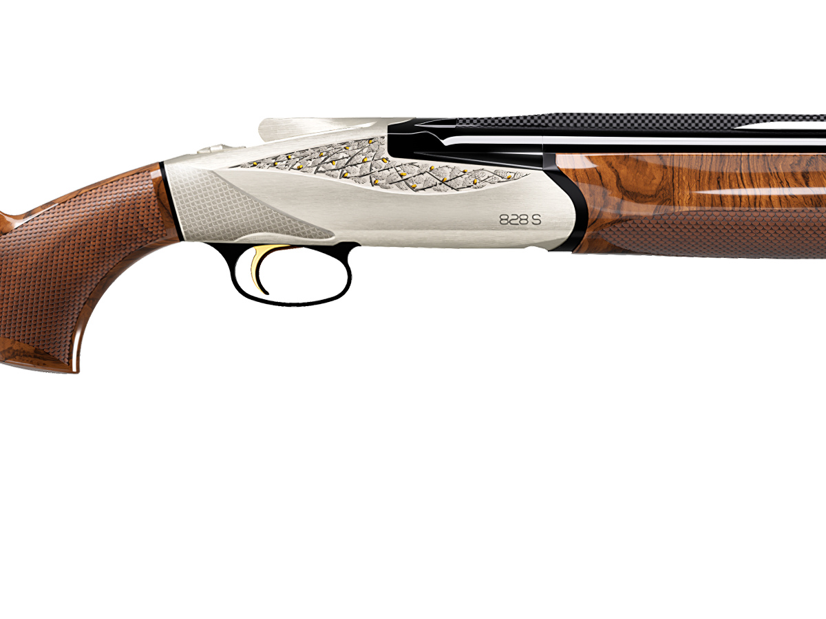 Benelli 828 S A.I. Silver, kal. 12/76, hl. 71cm