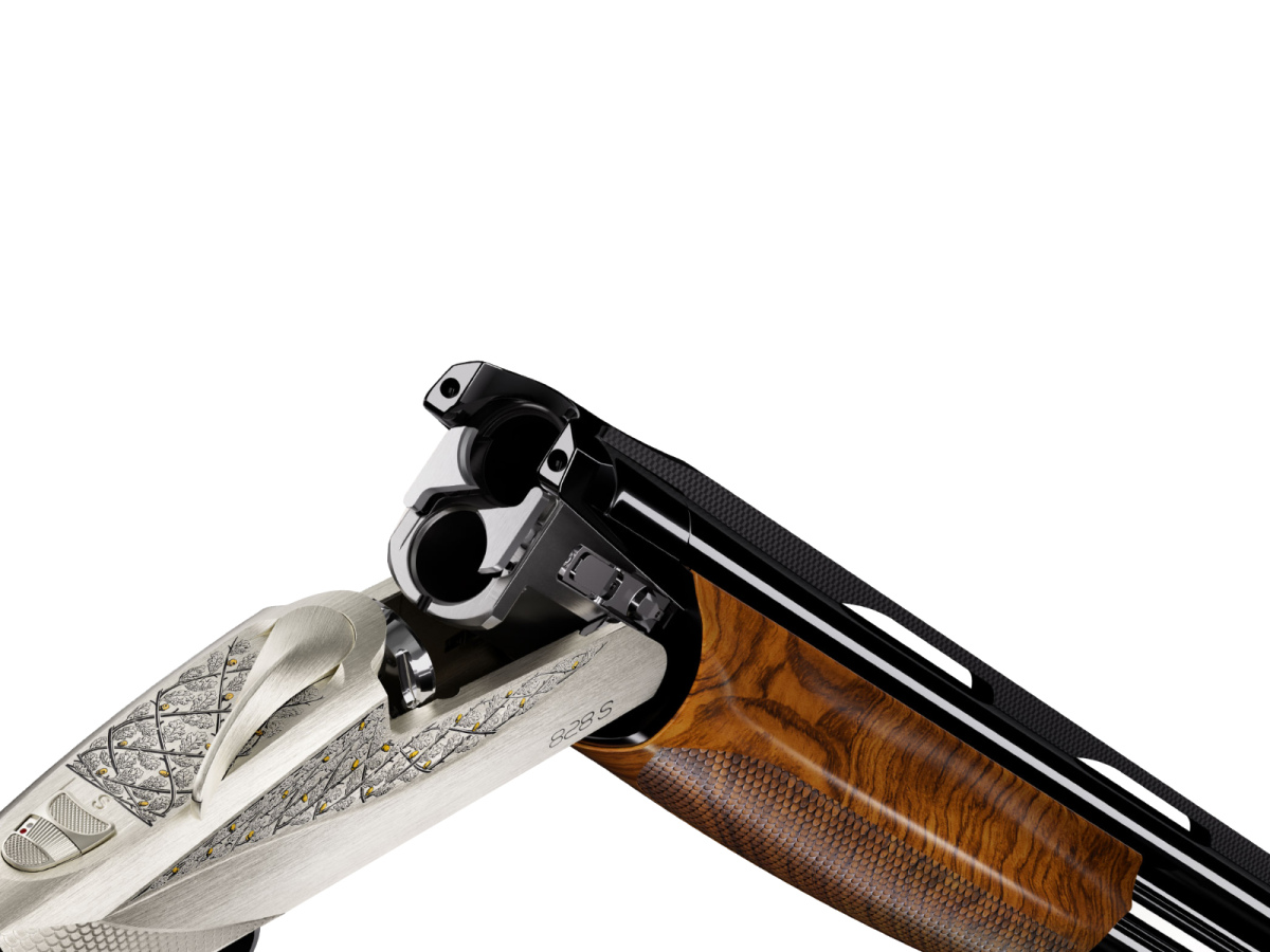 Benelli 828 S A.I. Silver, kal. 12/76, hl. 71cm