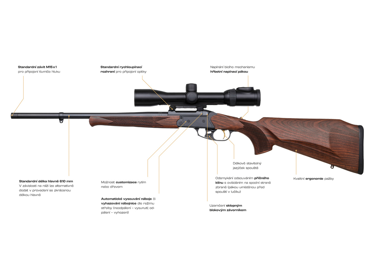 JKN JK S10, kal. .30-06 Spr., cheekpiece (NS 610mm M15X1)