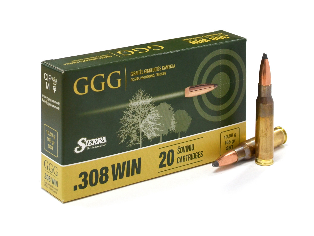 GGG .308Win. 165gr/10,69g SBT Sierra GameKing (GPX14)