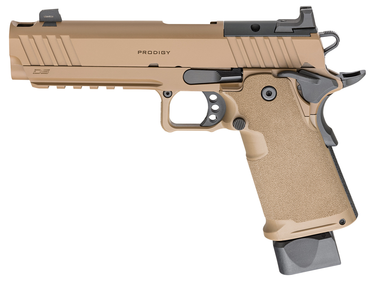 Pištoľ 1911 DS PRODIGY 5" AOS COMP 9x19, Coyote