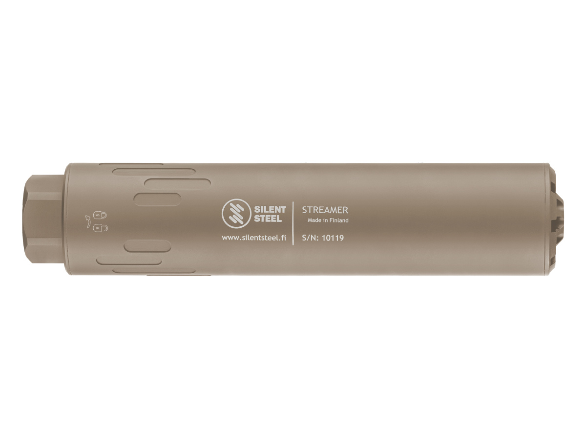 Silent Steel Gen3 Flow Streamer 5.56 QD, FDE Silent Steel Gen3 Flow Streamer 5.56 QD, FDE
