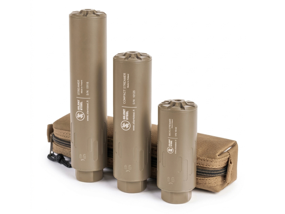 Silent-Steel-Products-FDE Silent Steel Gen3 Flow Streamer 5.56 QD, FDE